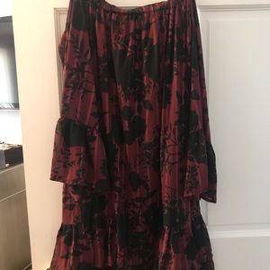 Aqua off the shoulder dress